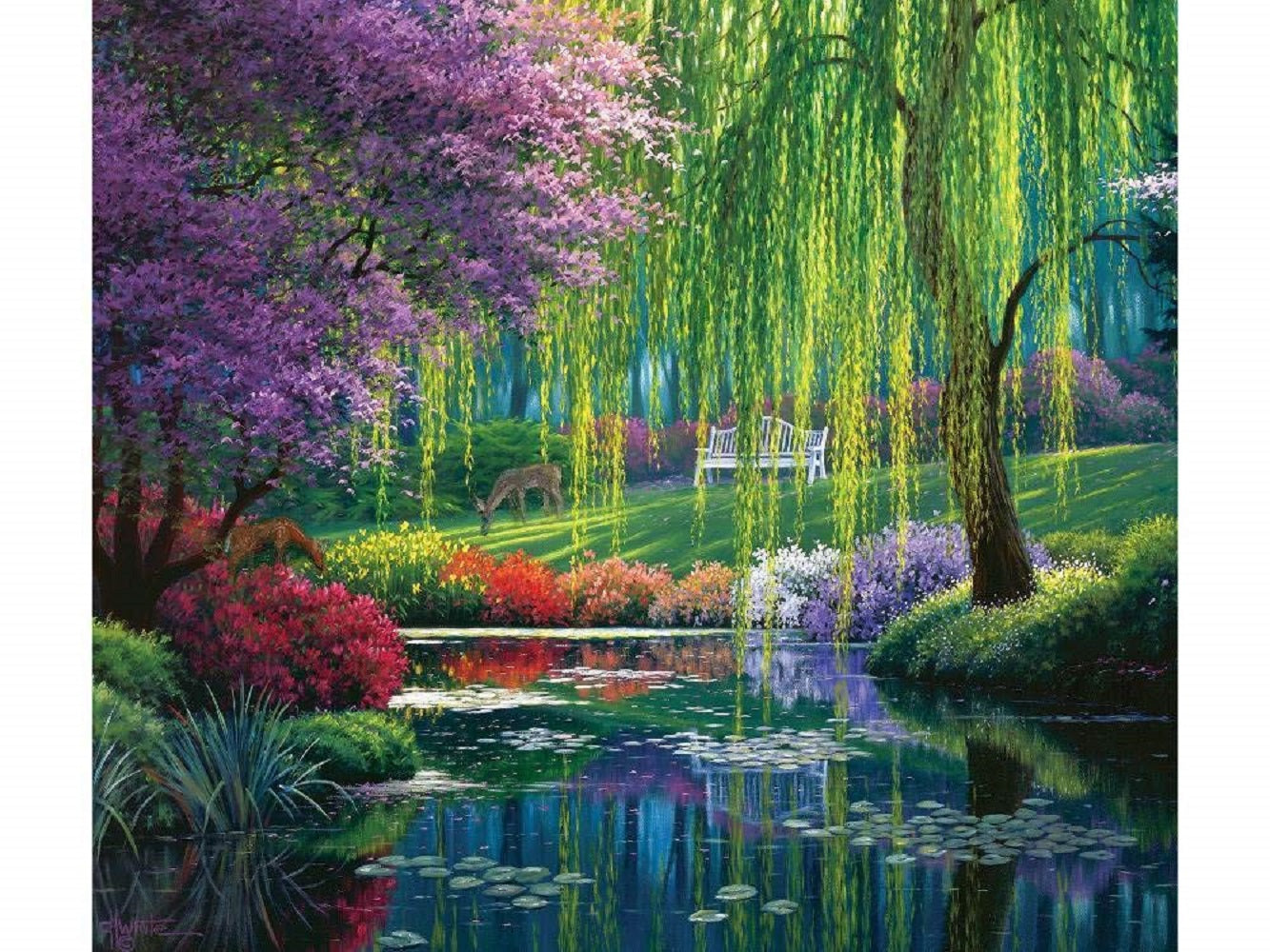 Willow Pond 300 pc  Jigsaw Puzzle 48516