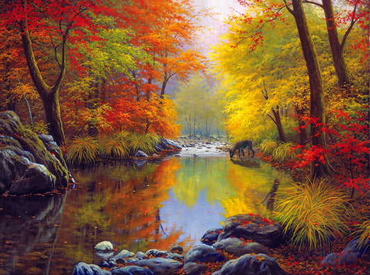 Autumn Sanctuary 1000 pc  Jigsaw Puzzle 48535