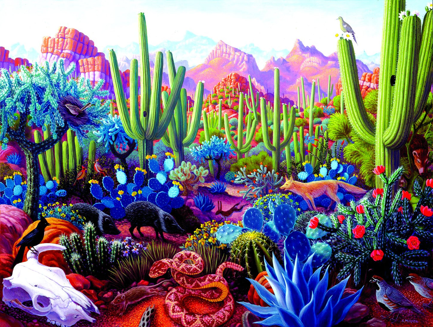 Cactusland 1000 pc  Jigsaw Puzzle 69936