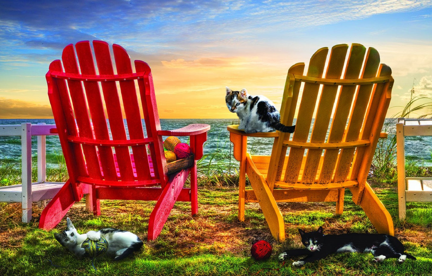 Cat Nap at the Beach 1000 pc  Jigsaw Puzzle 30112