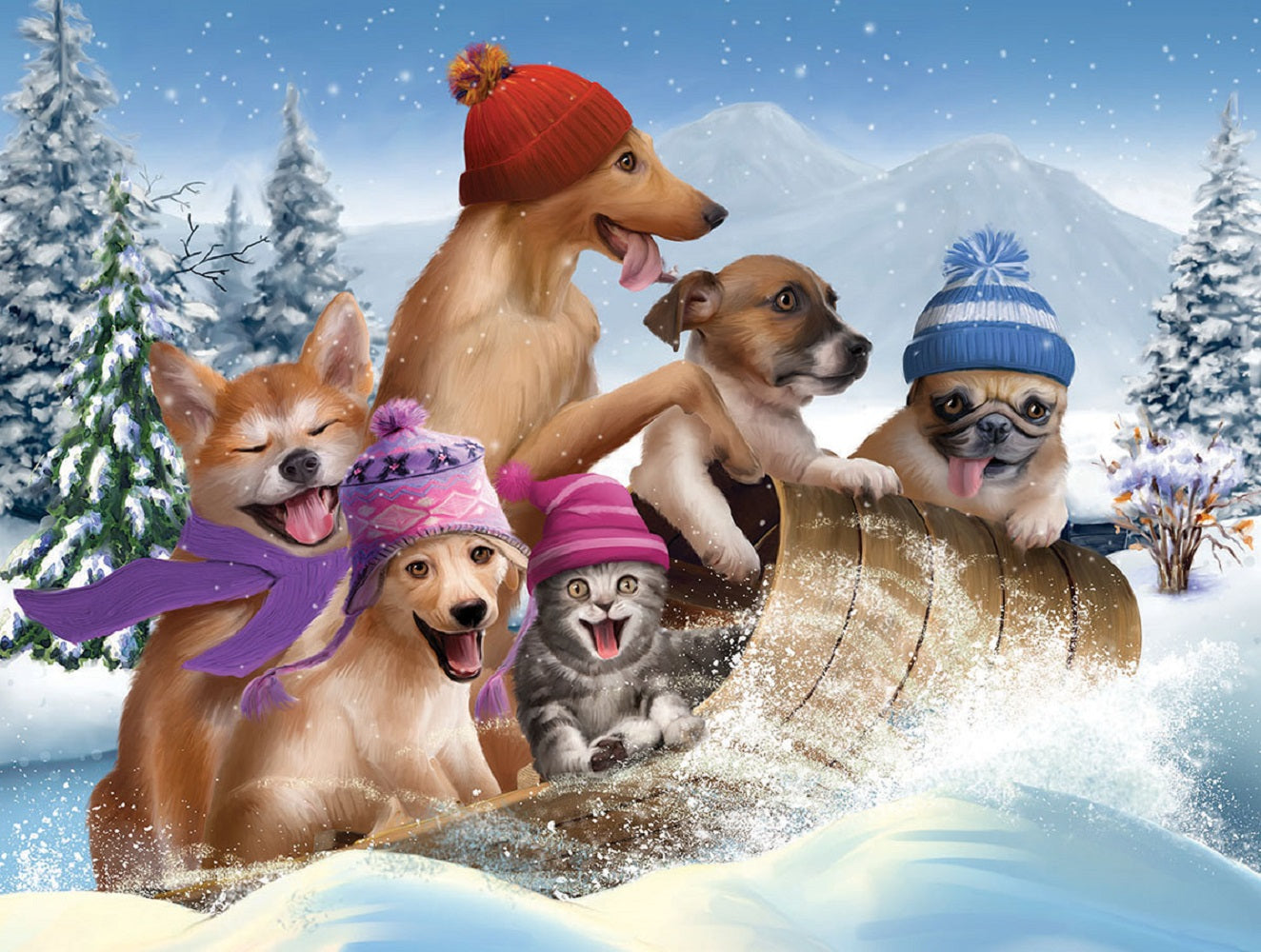 Winter Fun 300 pc  Jigsaw Puzzle 28695
