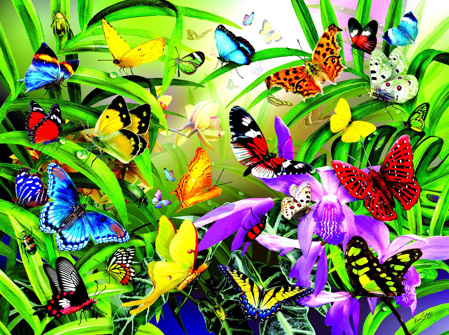Tropical Butterflies 1000 pc  Jigsaw Puzzle 34867