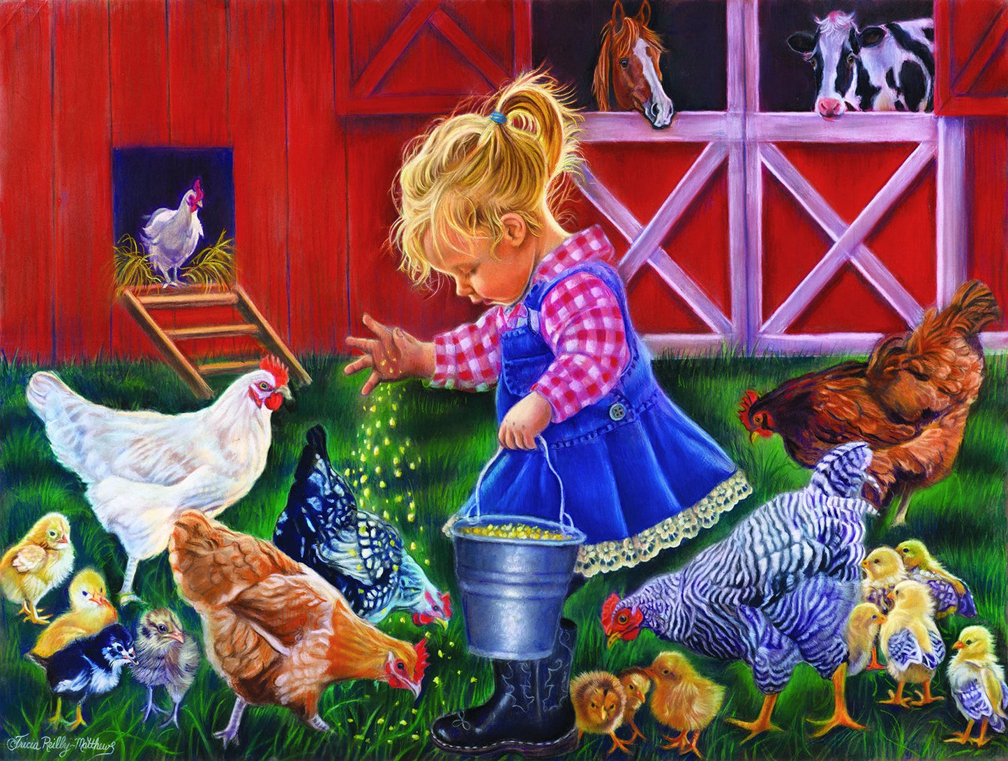 Little Farm Girl 500 pc  Jigsaw Puzzle 35886