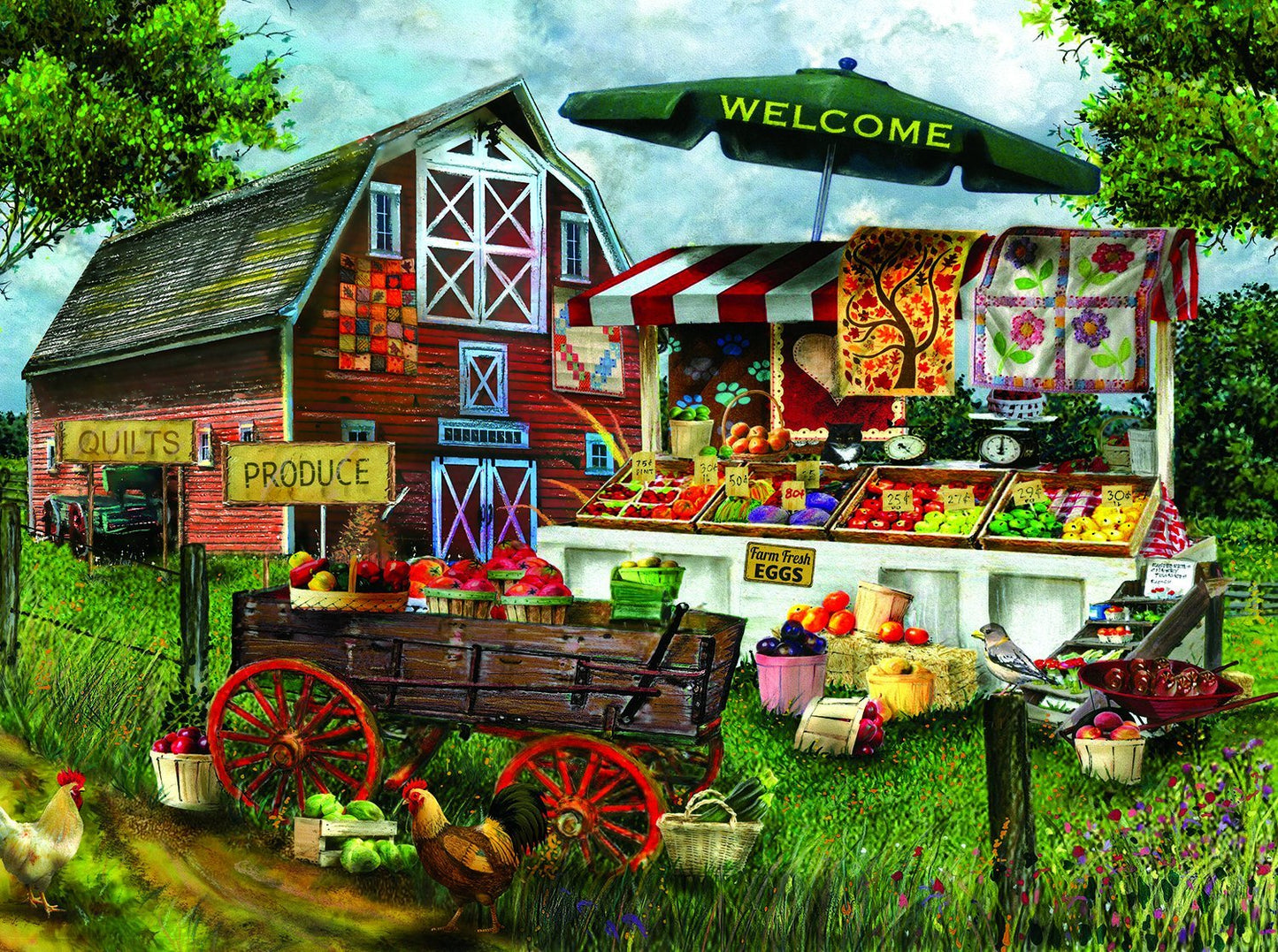 Fresh Country Produce 1000 pc  Jigsaw Puzzle 28773