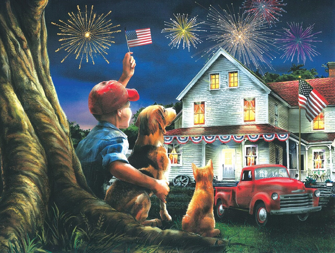 God Bless the USA 300 pc  Jigsaw Puzzle 28794