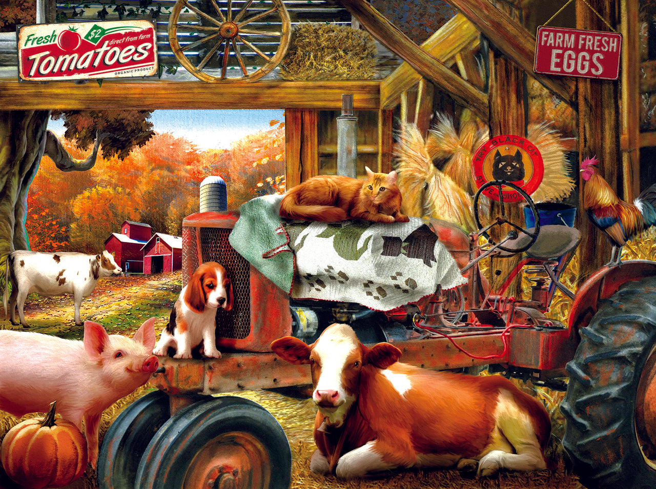 Barnhouse Meeting 1000 pc  Jigsaw Puzzle 28824