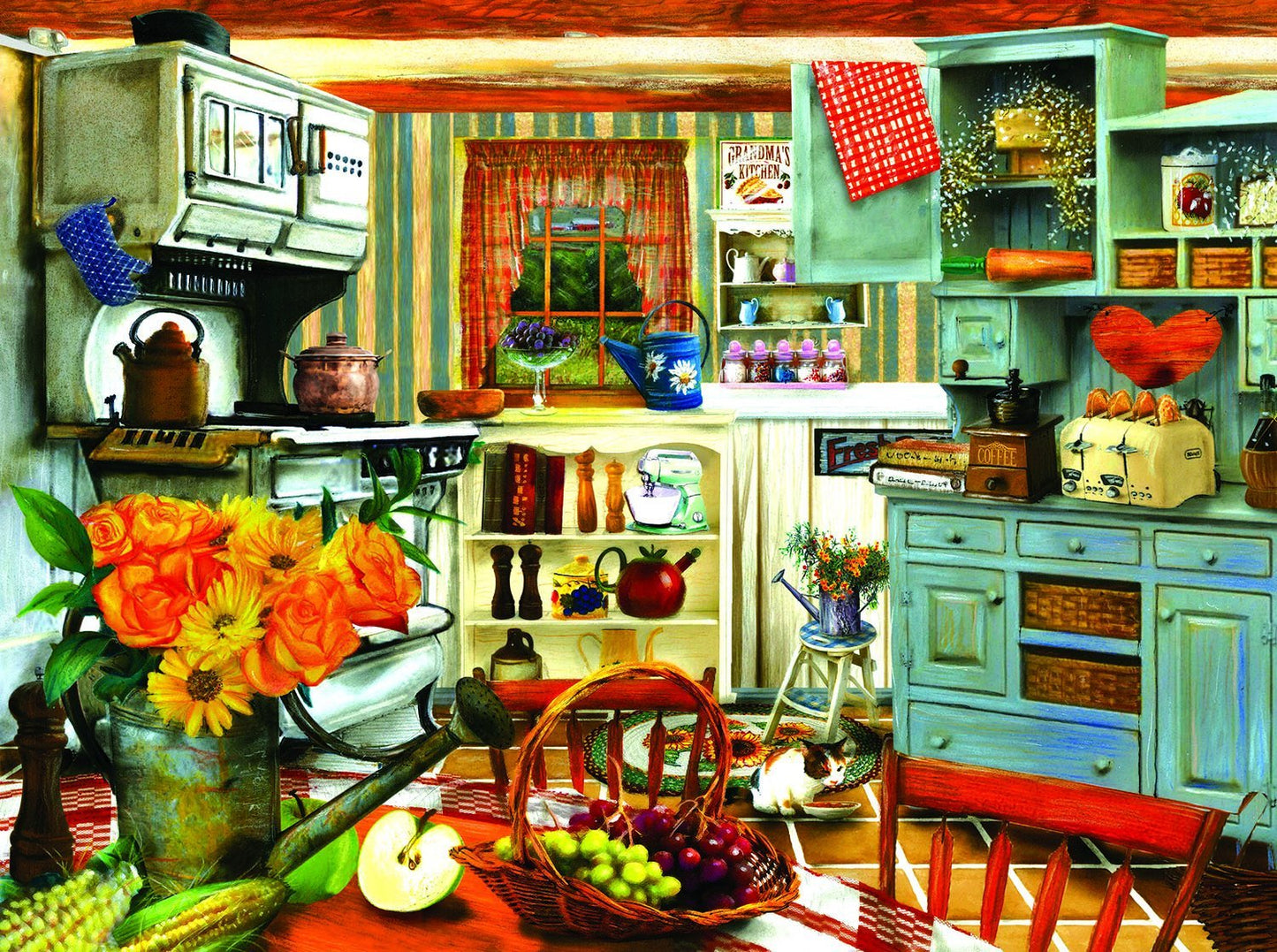 Grandma's Country Kitchen 1000 pc  Jigsaw Puzzle 28851
