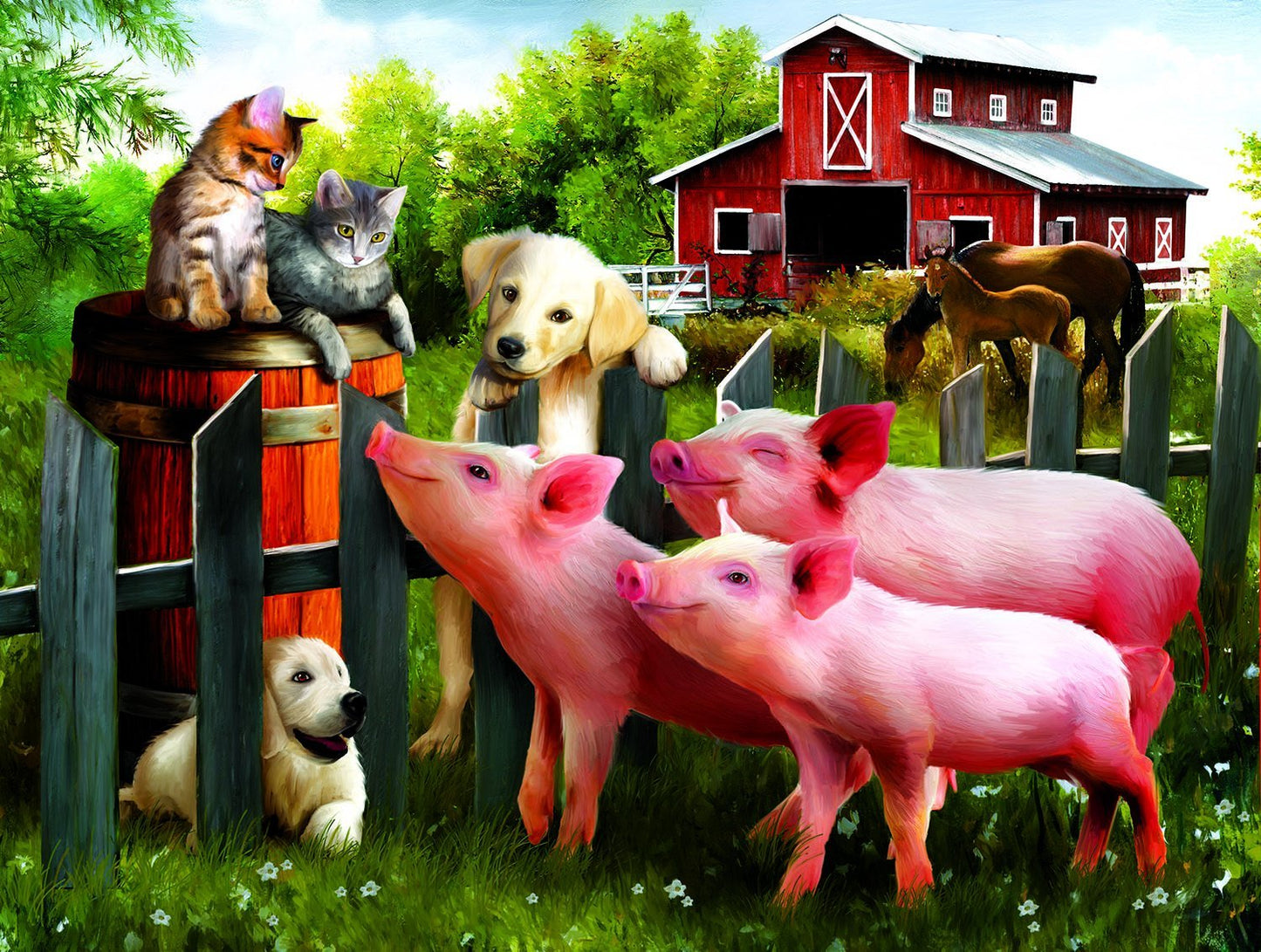 Making New Friends 300 pc  Jigsaw Puzzle 28870