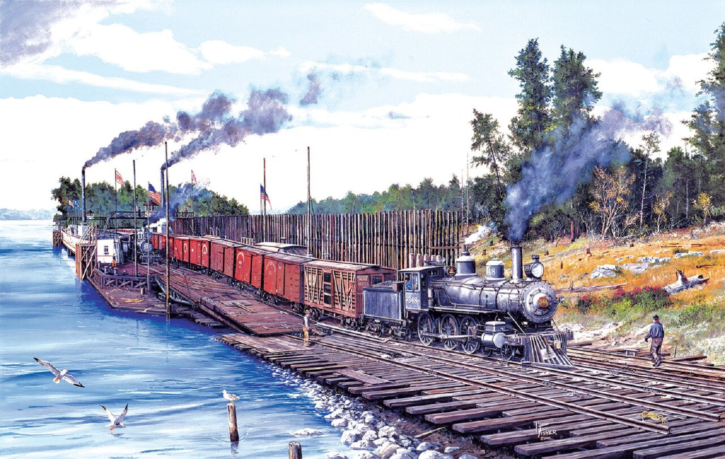 Crossing Columbia 550 pc  Jigsaw Puzzle 49413