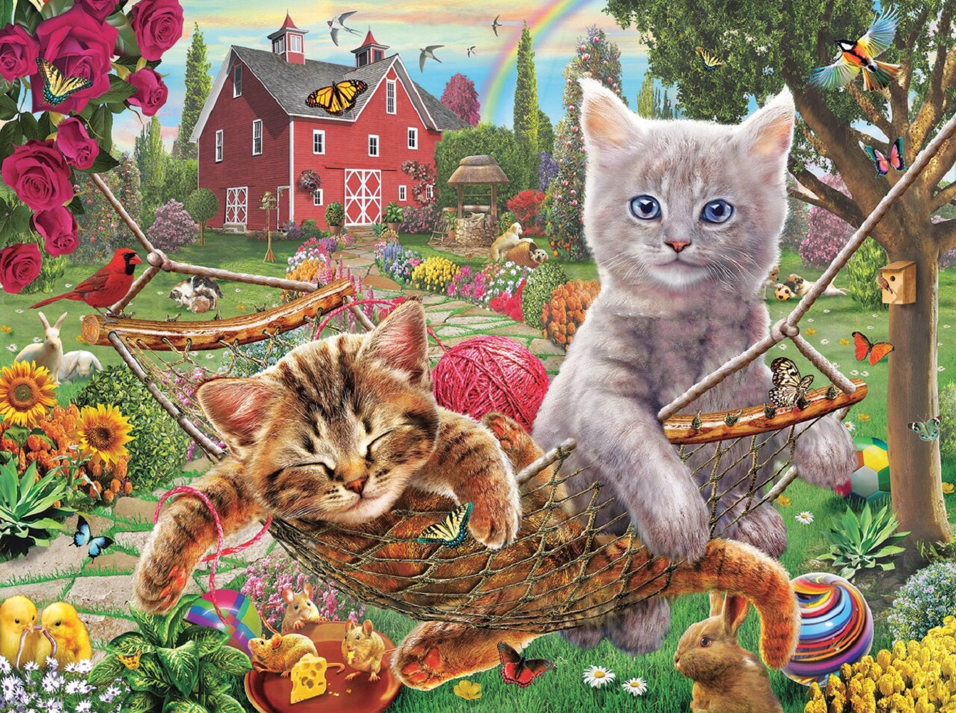 Cats on the Farm 300 pc  Jigsaw Puzzle 51820