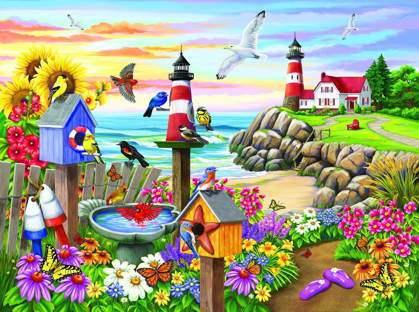 Garden by the Sea 1000 pc  Jigsaw Puzzle 62930