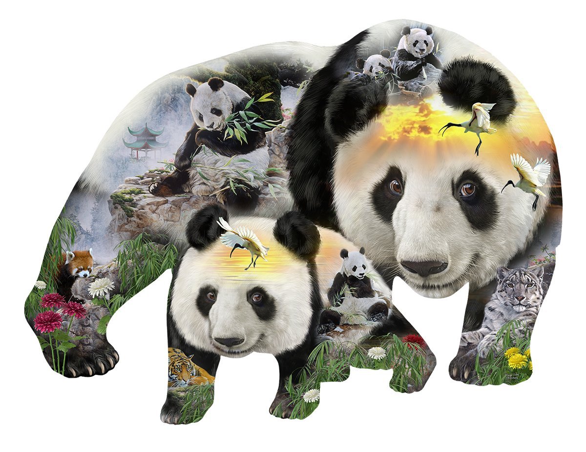 Panda-Monuim 1000 pc Special Shape Jigsaw Puzzle 96043