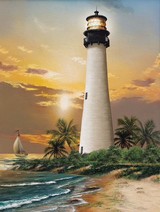 Cape Florida Lighthouse 500 pc  Jigsaw Puzzle 28838