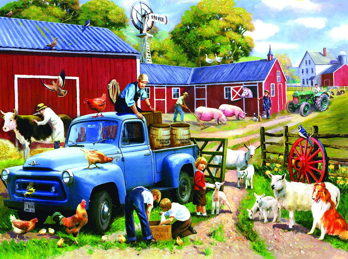 Spring Farm Days 1000 pc  Jigsaw Puzzle 13718