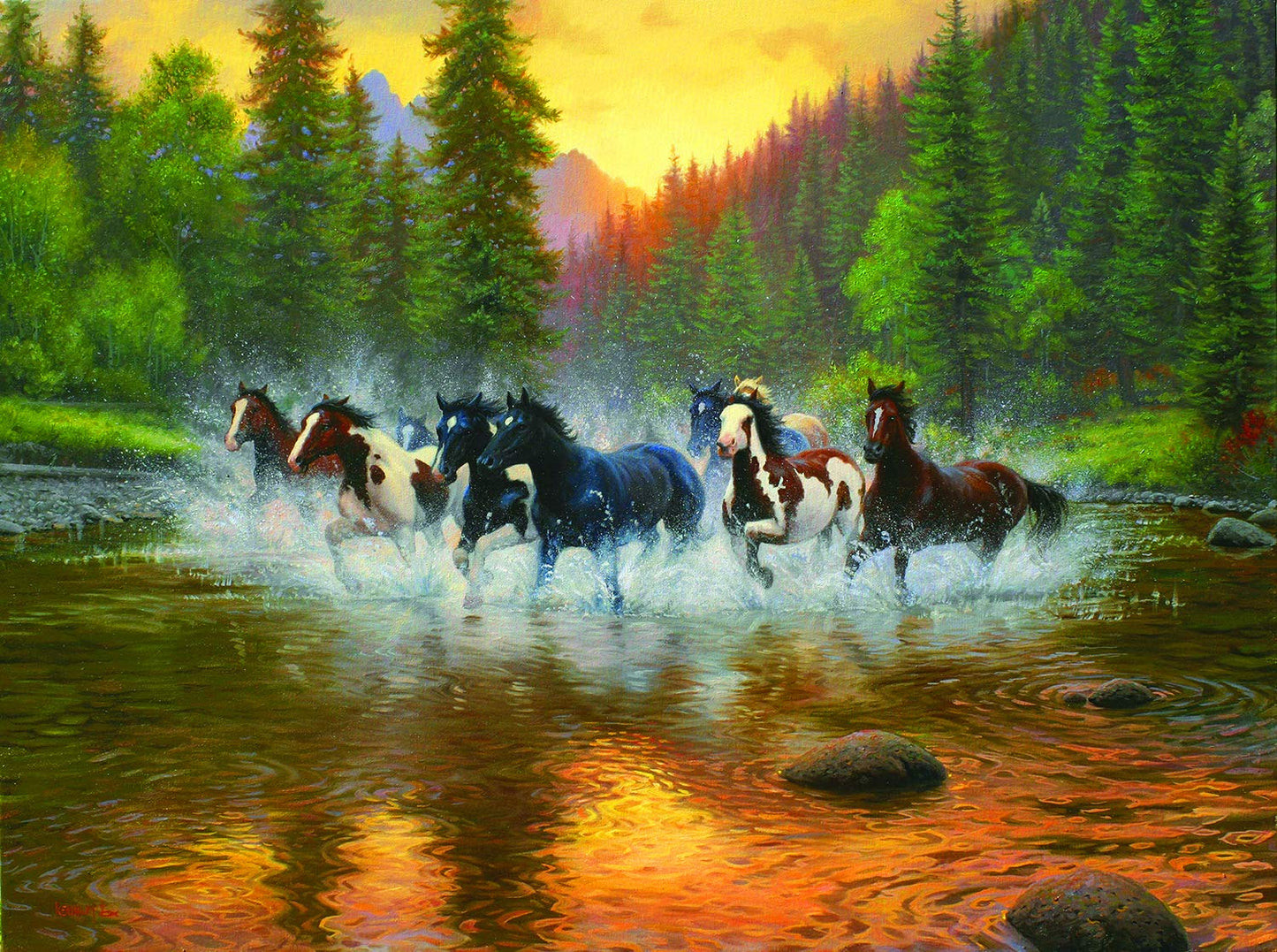 Evening Romp 1000 pc  Jigsaw Puzzle 53017