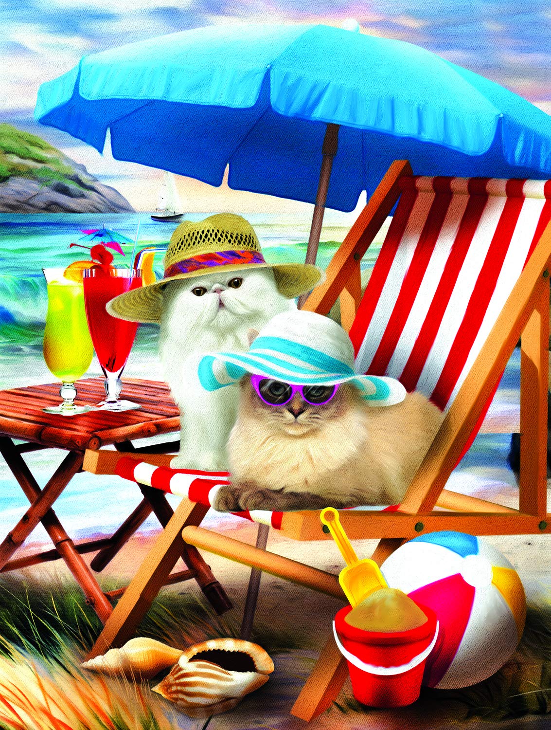 Beach Cats 300 pc  Jigsaw Puzzle 28865