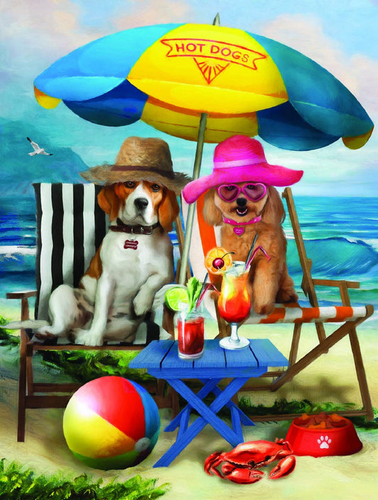 Beach Dogs 300 pc  Jigsaw Puzzle 28884