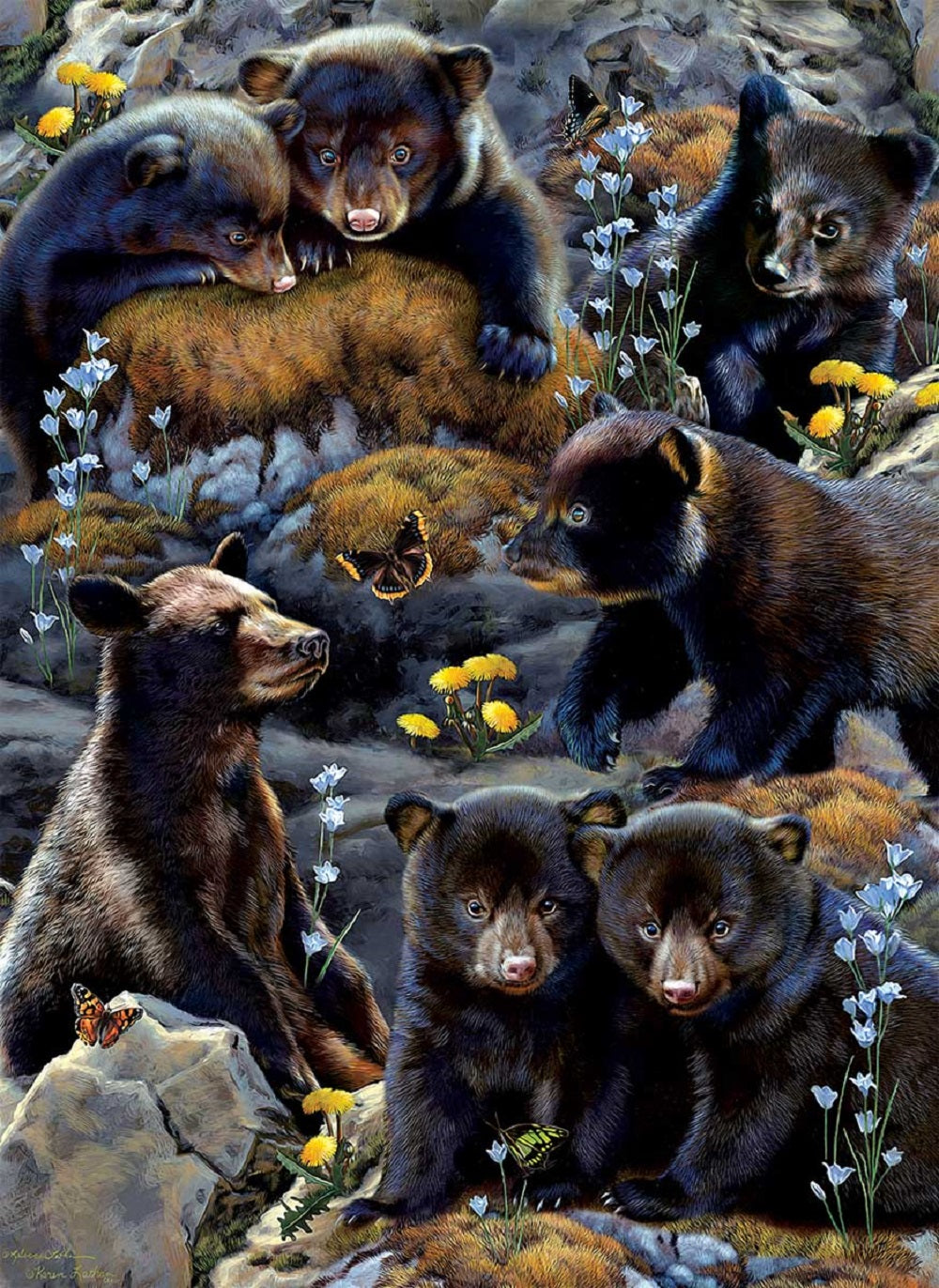 Bear Cubs 500 pc Large Pieces Jigsaw Puzzle 56452
