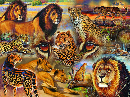 Big Cats of the Plains 500 pc  Jigsaw Puzzle 70934