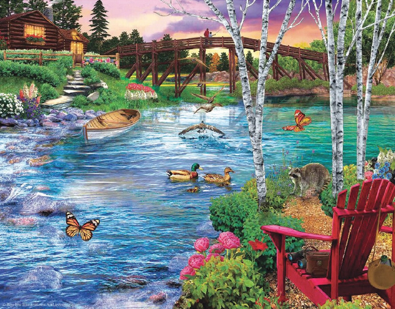 Bridge Fishing 500 pc  Jigsaw Puzzle 31481