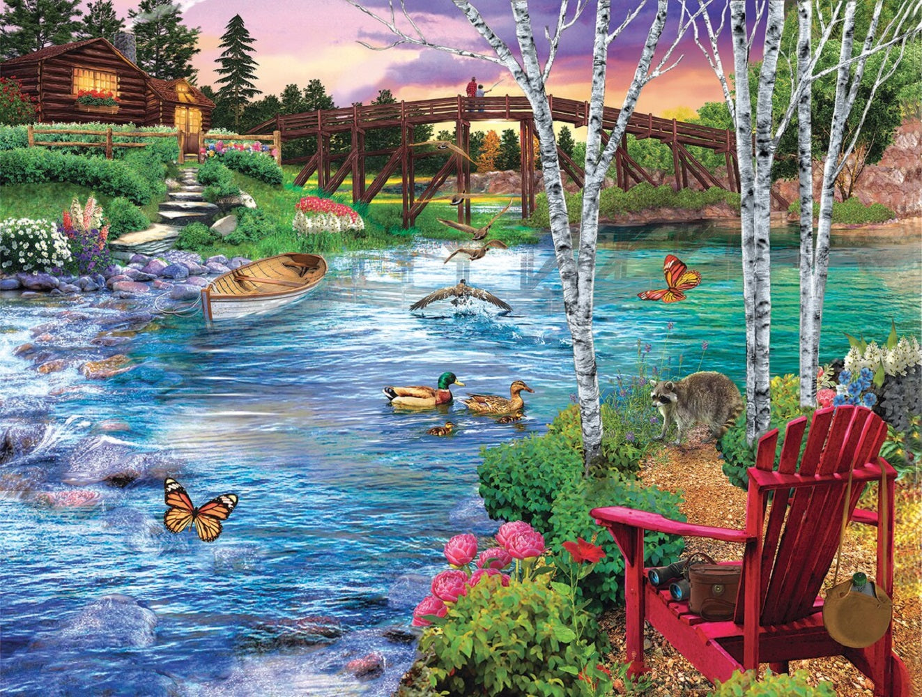 Bridge Fishing 300 pc  Jigsaw Puzzle 31418