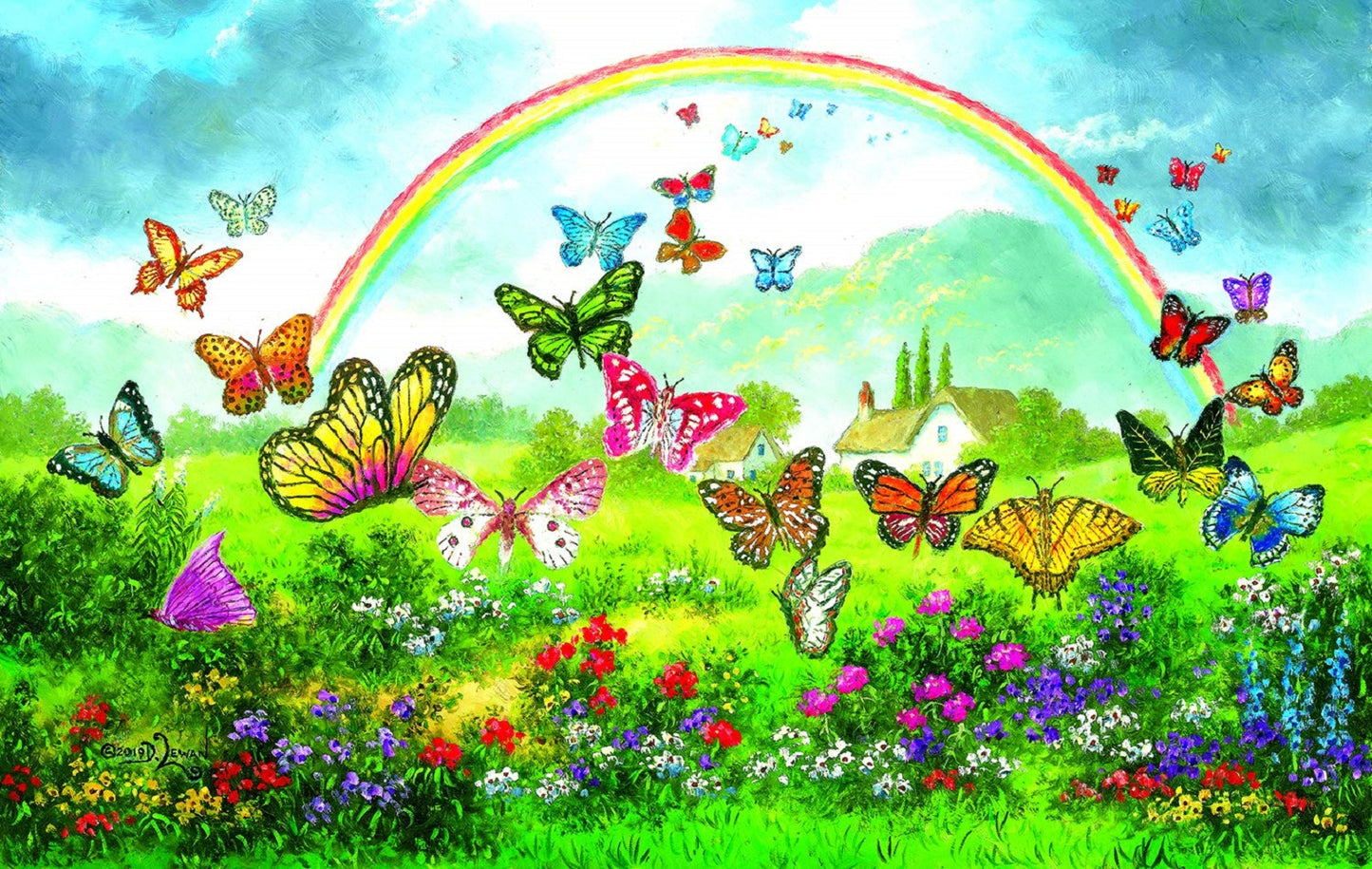 Butterfly Holiday 550 pc  Jigsaw Puzzle 48317