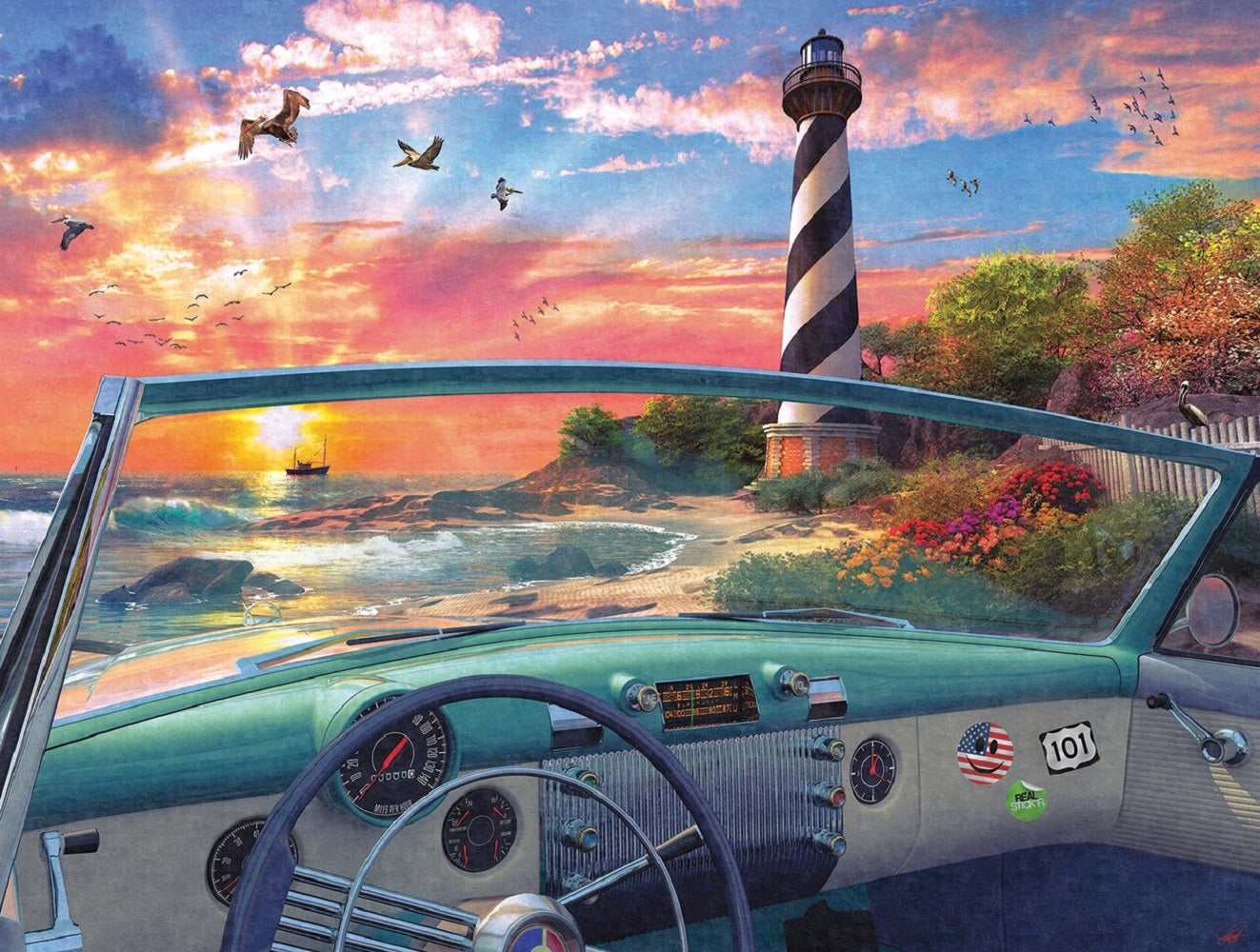 Cape Hatteras Drive 500 pc  Jigsaw Puzzle 50080