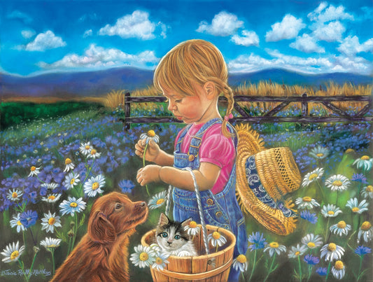 Country Girl 500 pc  Jigsaw Puzzle 35957