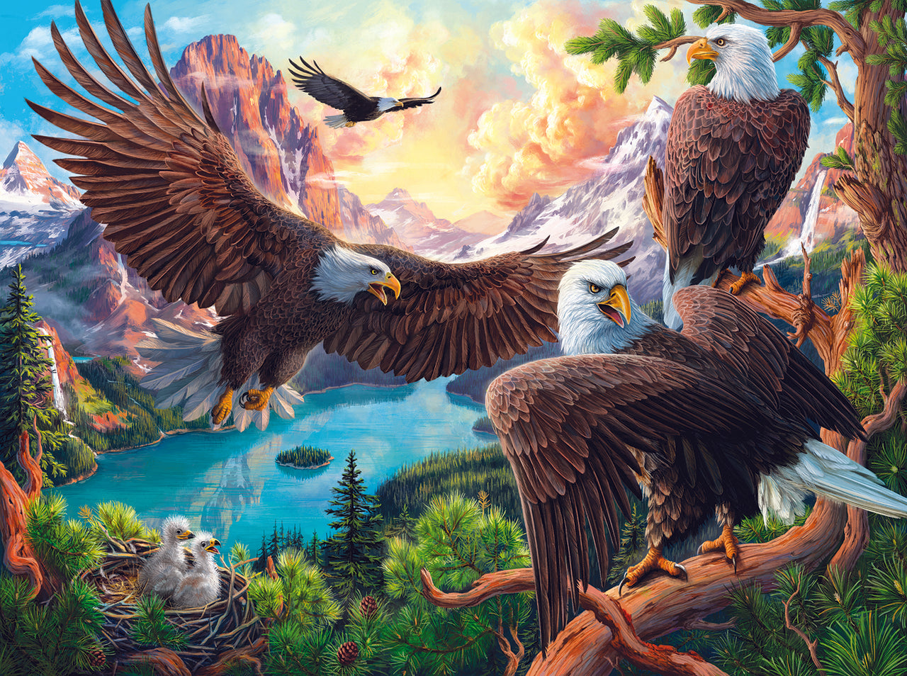 Eagle Dance 1000 pc  Jigsaw Puzzle 42954