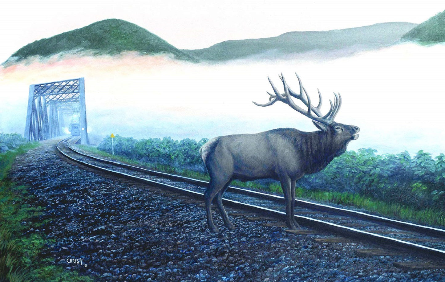 Elk Tracks 550 pc  Jigsaw Puzzle 48856