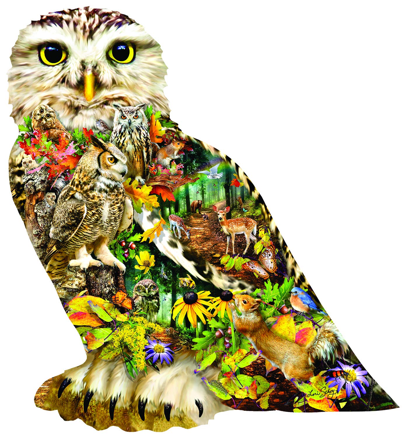 Forest Messenger 650 pc Special Shape Jigsaw Puzzle 95078
