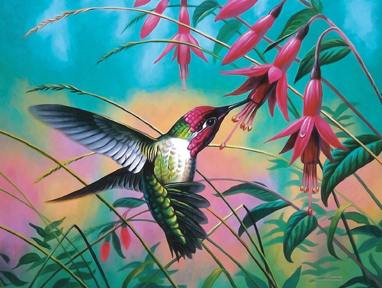 Hummingbird Haven 500 pc  Jigsaw Puzzle 70941
