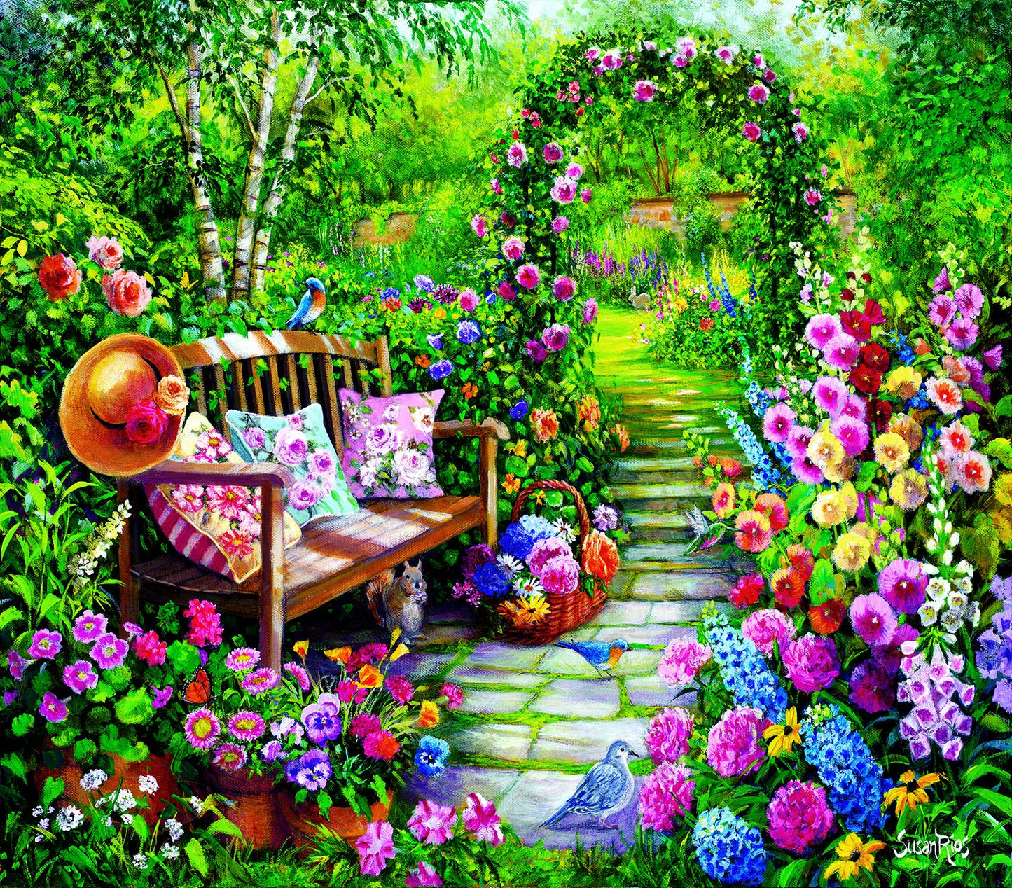 Kim's Garden 1000 pc  Jigsaw Puzzle 45449