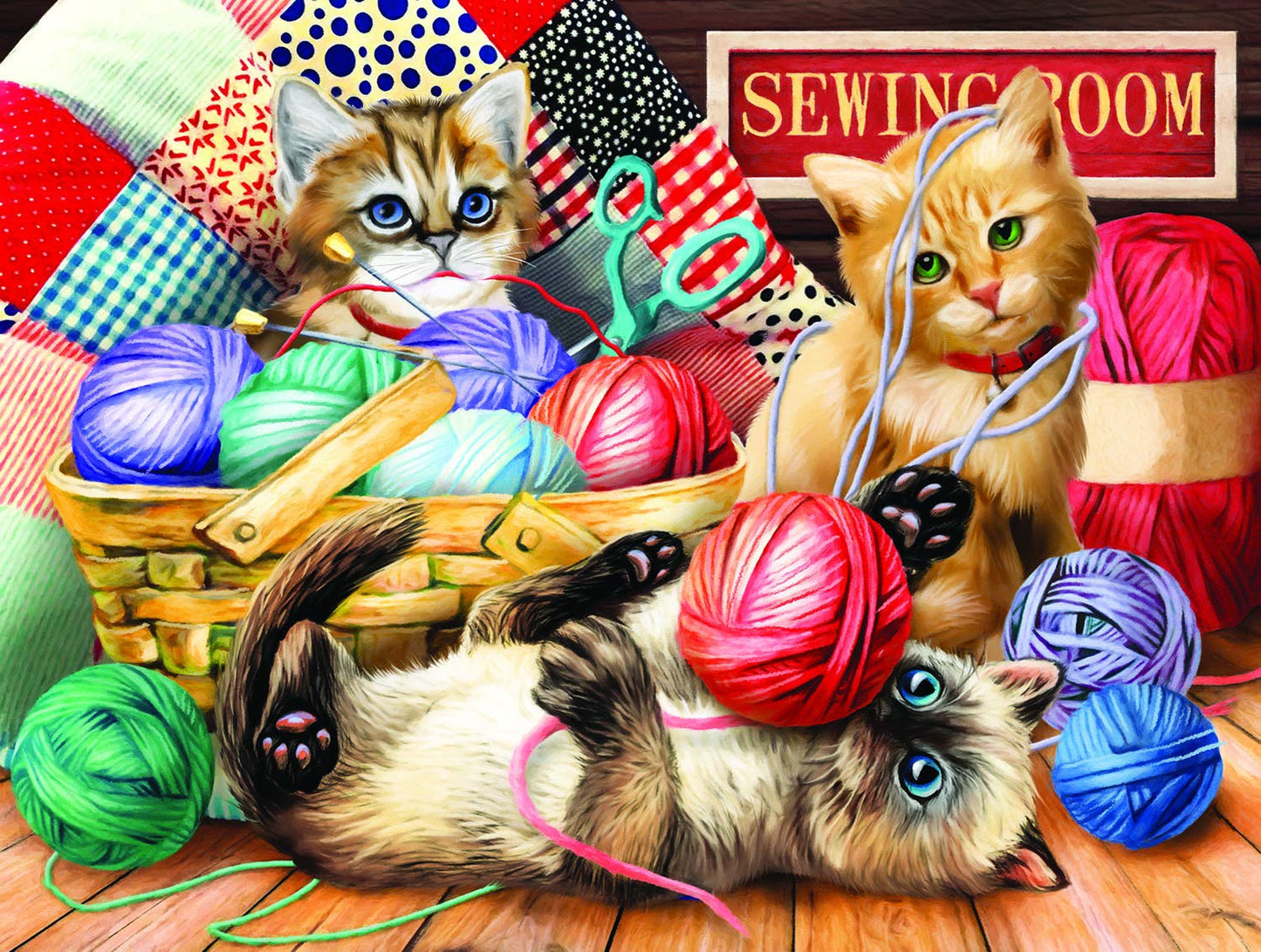 Kitties Fun Time 500 pc  Jigsaw Puzzle 28935