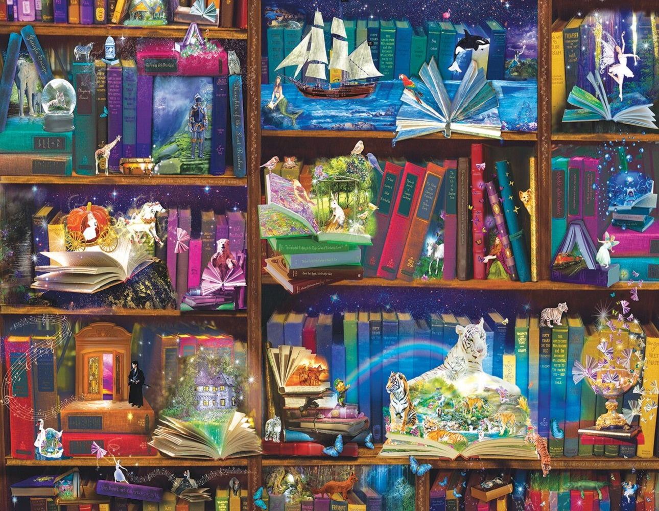 Library Adventures in Reading 1000 pc Large Pieces Jigsaw Puzzle 48432
