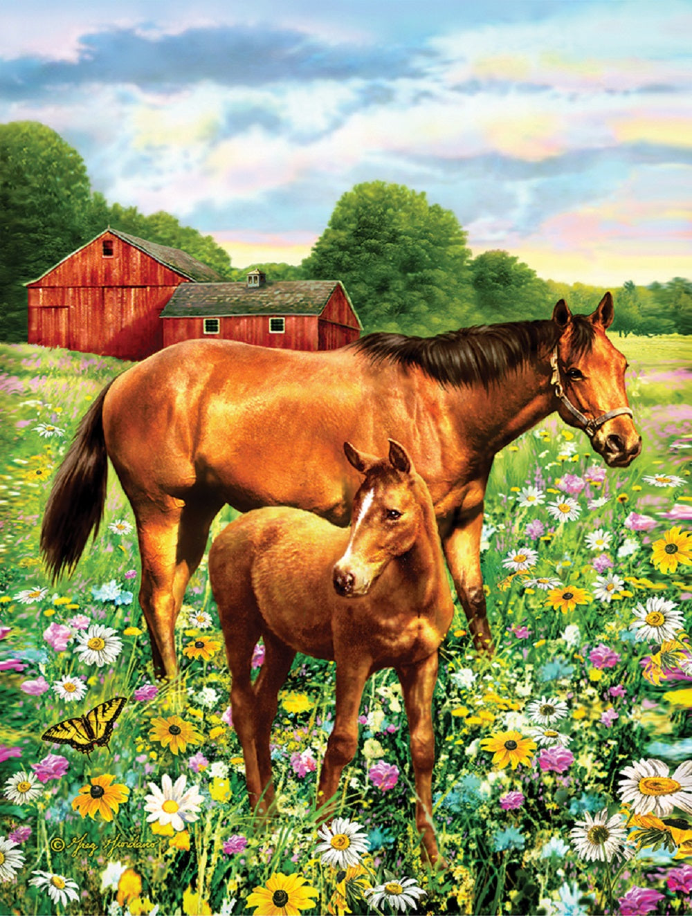 Mare and Foal 500 pc  Jigsaw Puzzle 37174