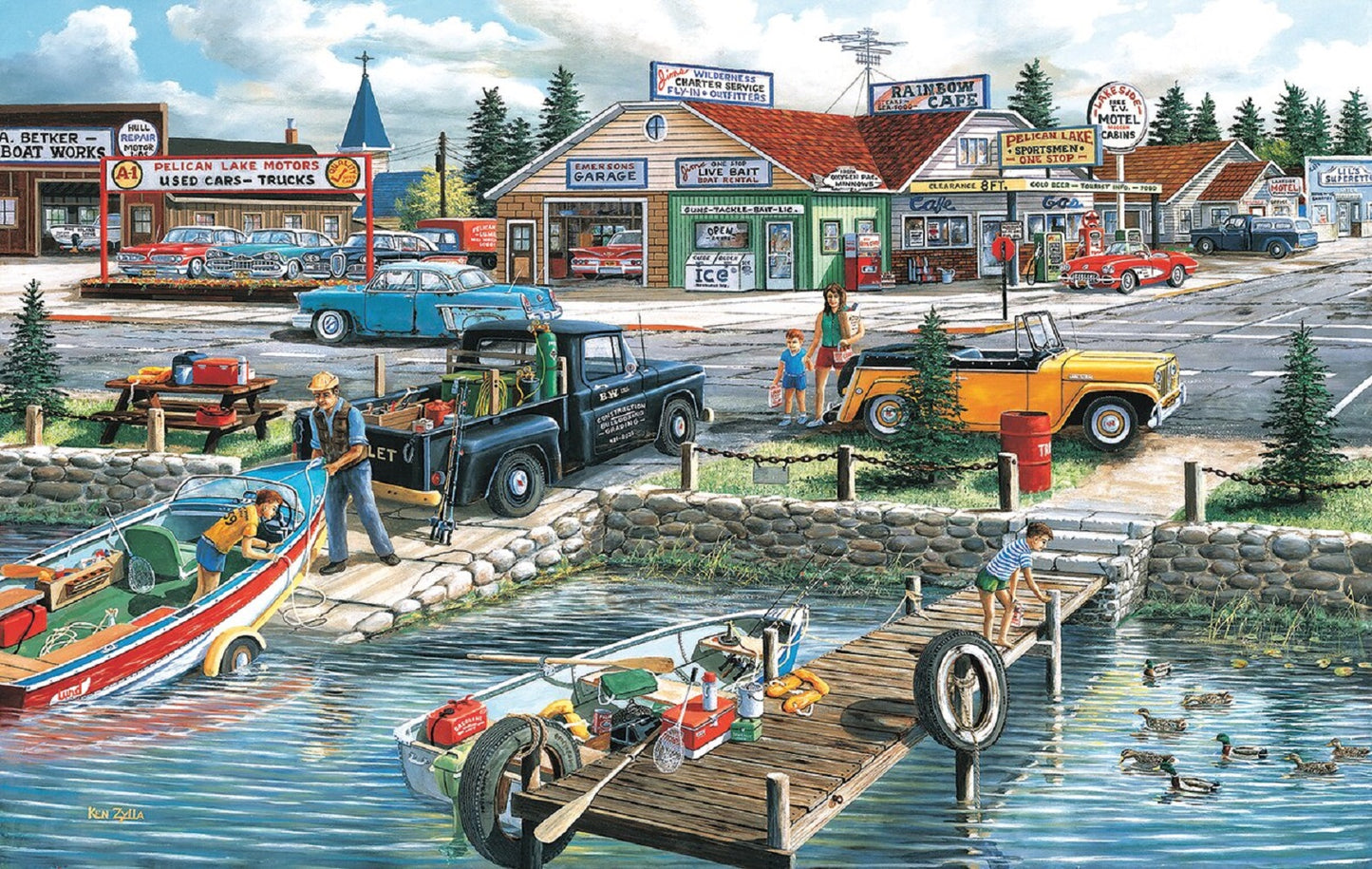 Pelican Lake 550 pc  Jigsaw Puzzle 39540