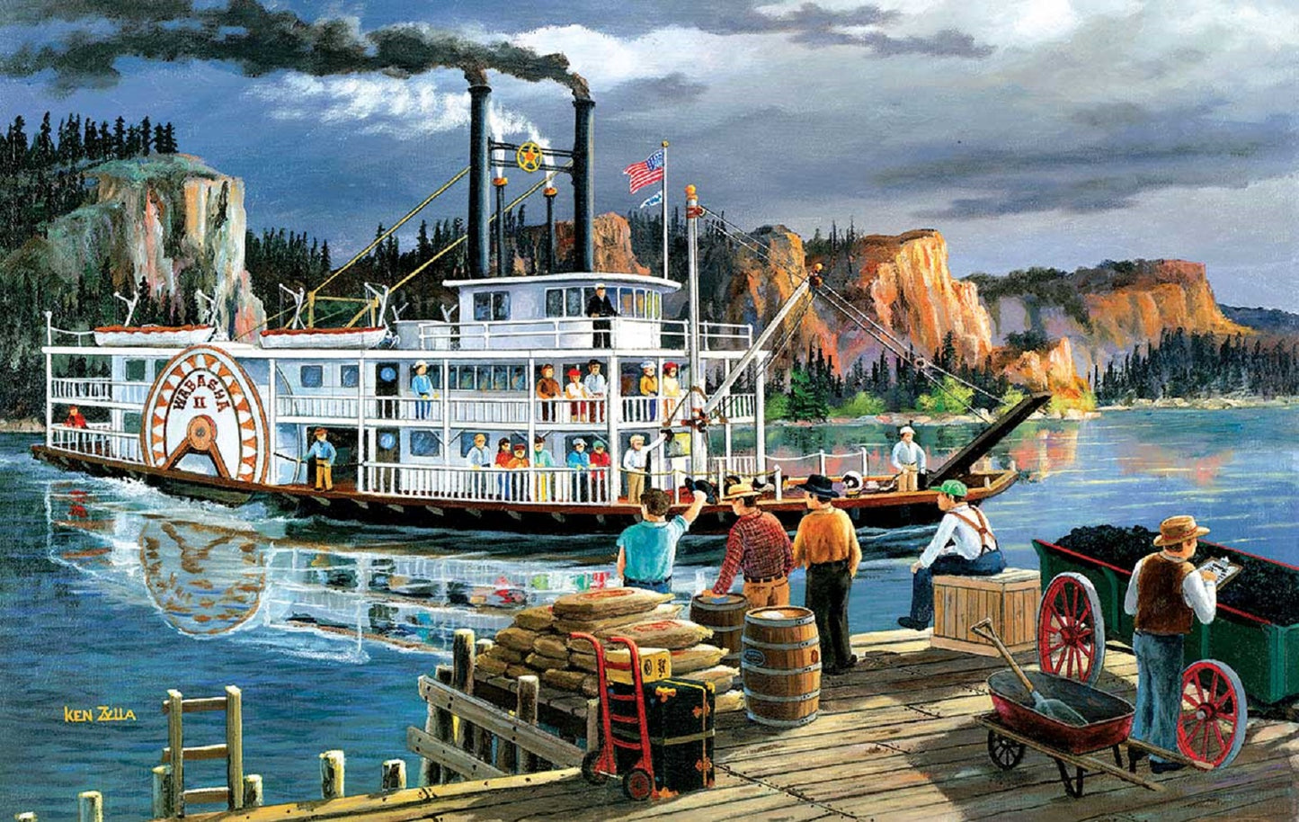 Riverboat 550 pc  Jigsaw Puzzle 39576