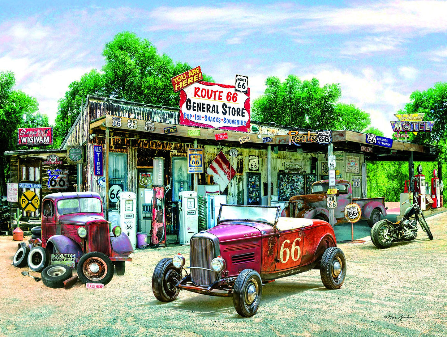 Rte. 66 General Store 300 pc  Jigsaw Puzzle 37179