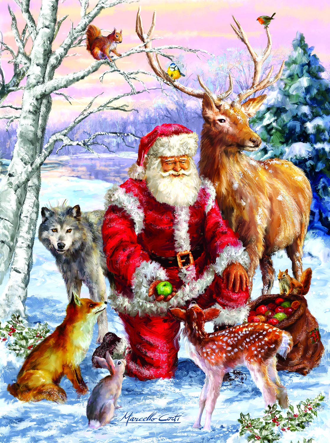 Santa's Menagerie 1000 pc  Jigsaw Puzzle 60661