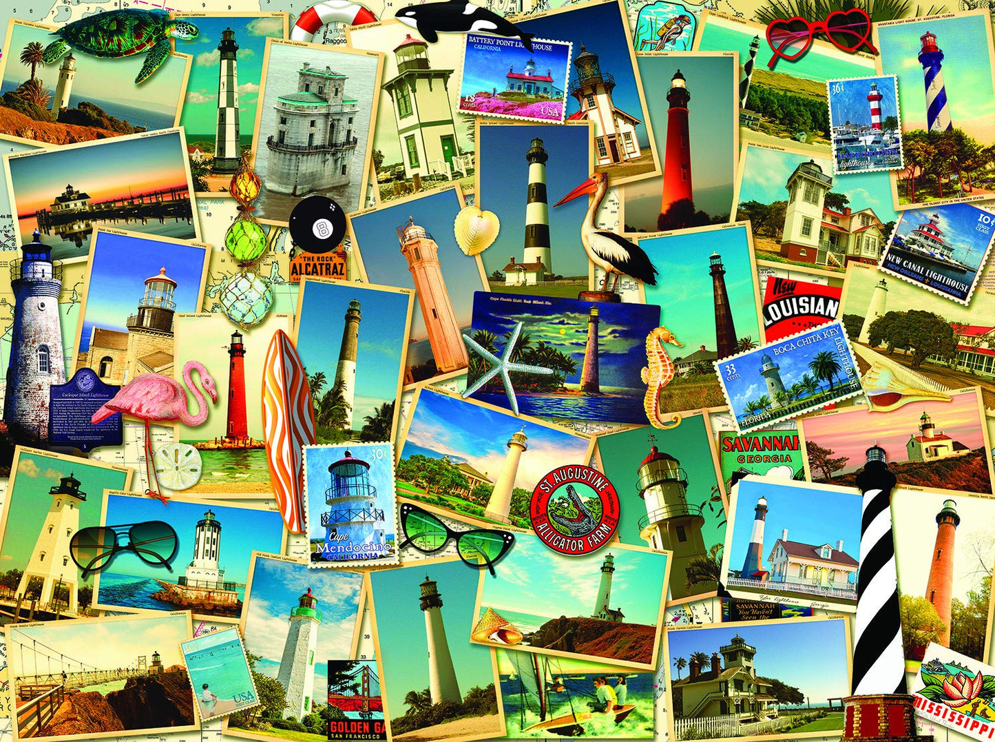 Southern Lighthouses 1000 pc  Jigsaw Puzzle 70061