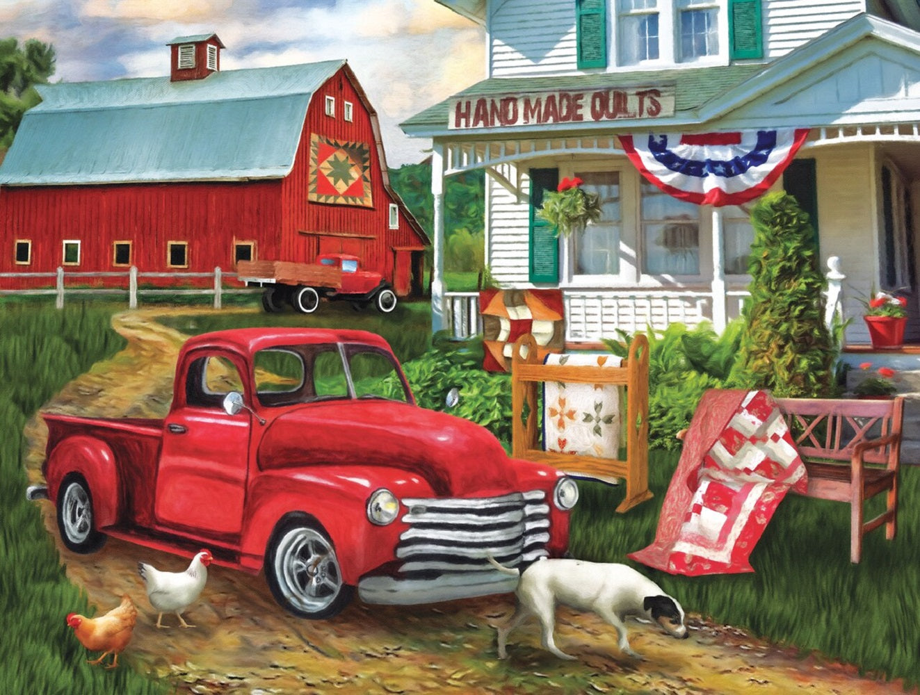 Stopping at the Farm 500 pc  Jigsaw Puzzle 28868