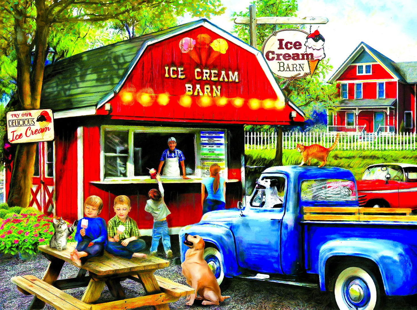 The Ice Cream Barn 1000 pc  Jigsaw Puzzle 28858
