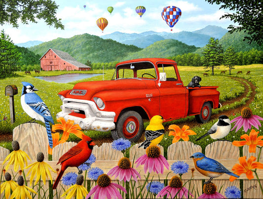 The Red Truck 500 pc  Jigsaw Puzzle 51304