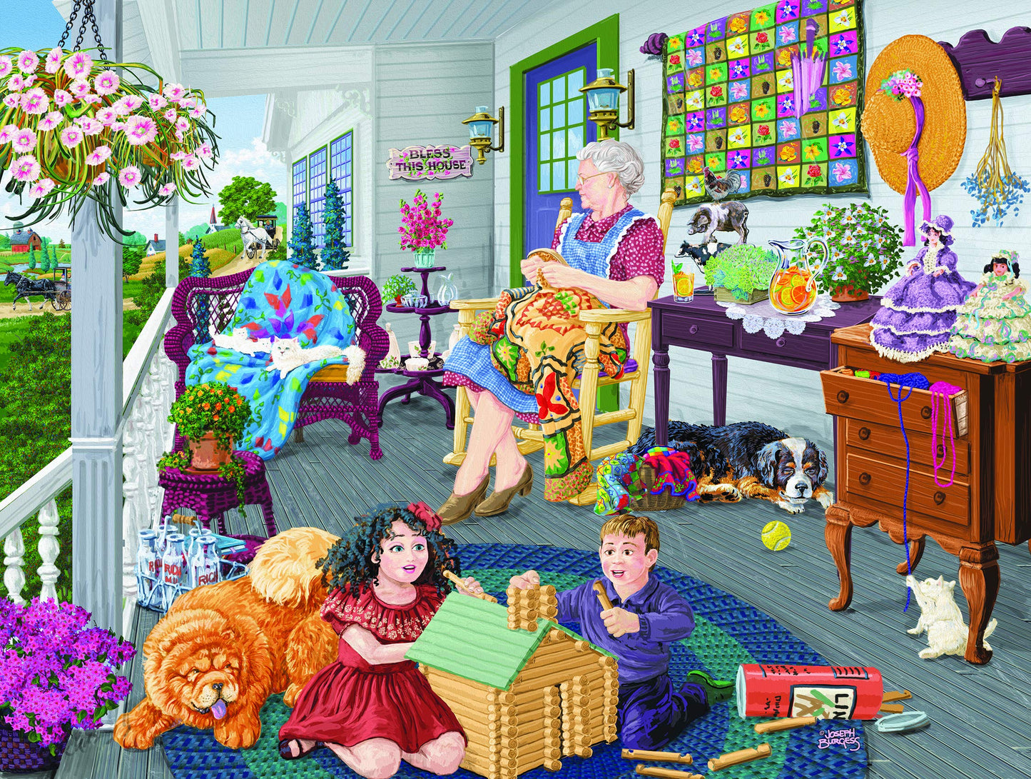 Visiting Grandma 300 pc  Jigsaw Puzzle 38909