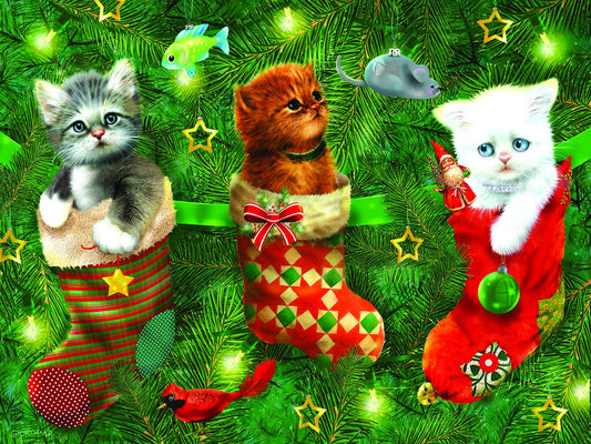 Stockings Full of Kittens 300 pc  Jigsaw Puzzle 37160
