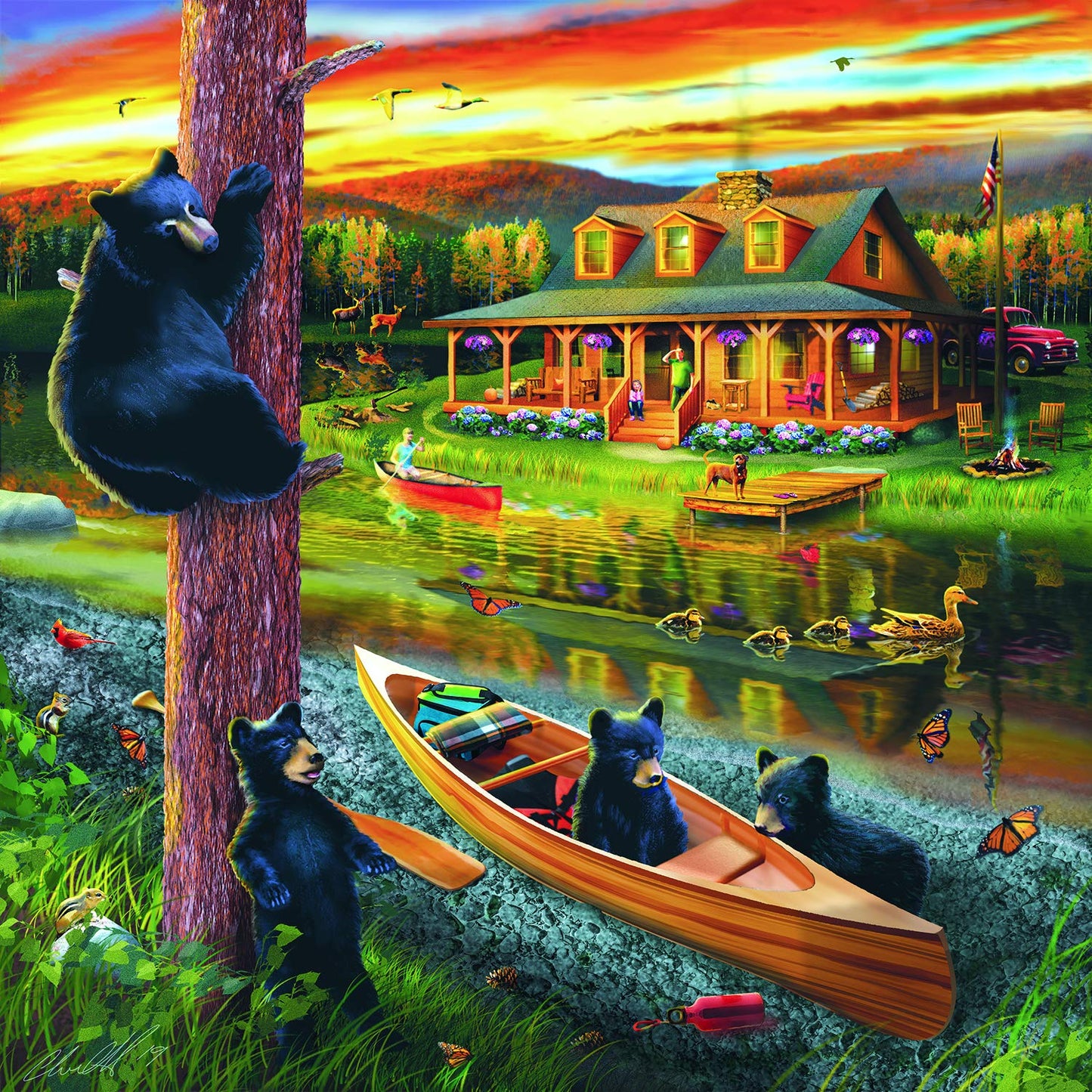 25 Bear Family Adventure 500 pc  Jigsaw Puzzle 46011
