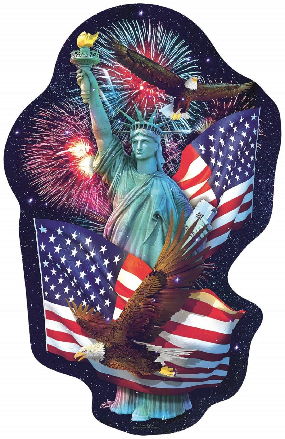 Freedom's Light 1000 pc Special Shape Jigsaw Puzzle 97016