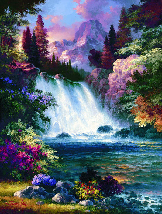 Sunrise Falls Spring 300 pc  Jigsaw Puzzle 18071