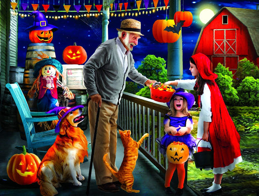 Halloween at Grandpa's 500 pc  Jigsaw Puzzle 28917